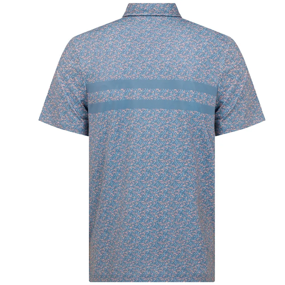 Original Penguin Engineered Novelty Striped Polo Shirt - Quiet Harbor Own the Moment Hit Your Next Level