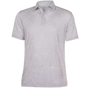 Galvin Green Maverick V8  Polo Shirt - Cool Grey/White Lead with Style The Fast Lane Choice