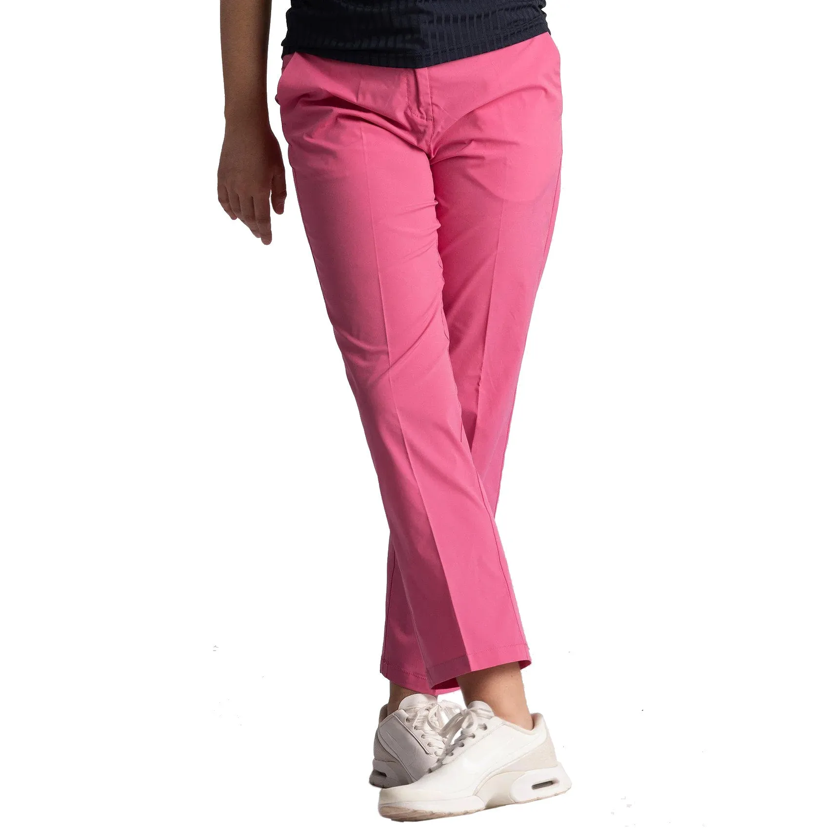 Cross Women'S Lux Chino Golf Pants - Raspberry Rose Step Into Strength