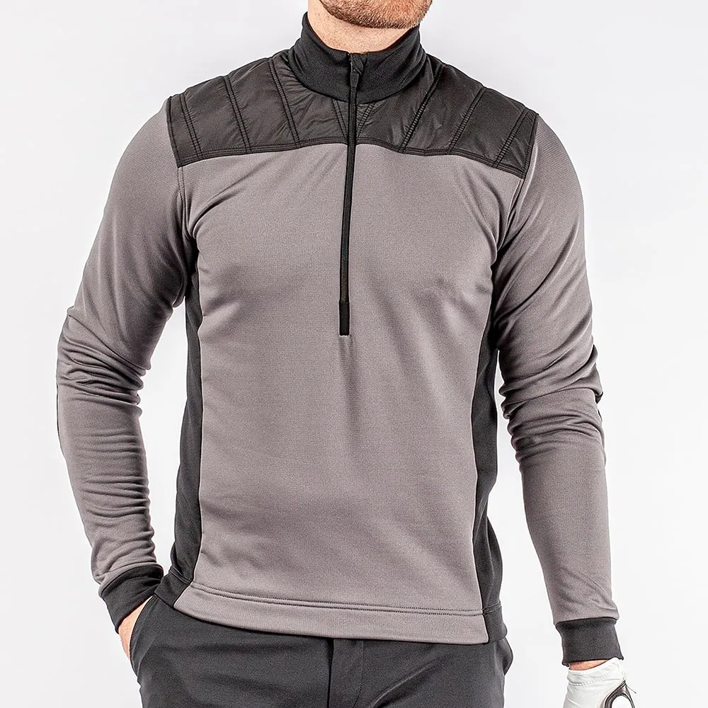 Valentine's Day Sale Define Your Own Way Galvin Green Durante Insula 1/4 Zip Pullover - Forged Iron/Black