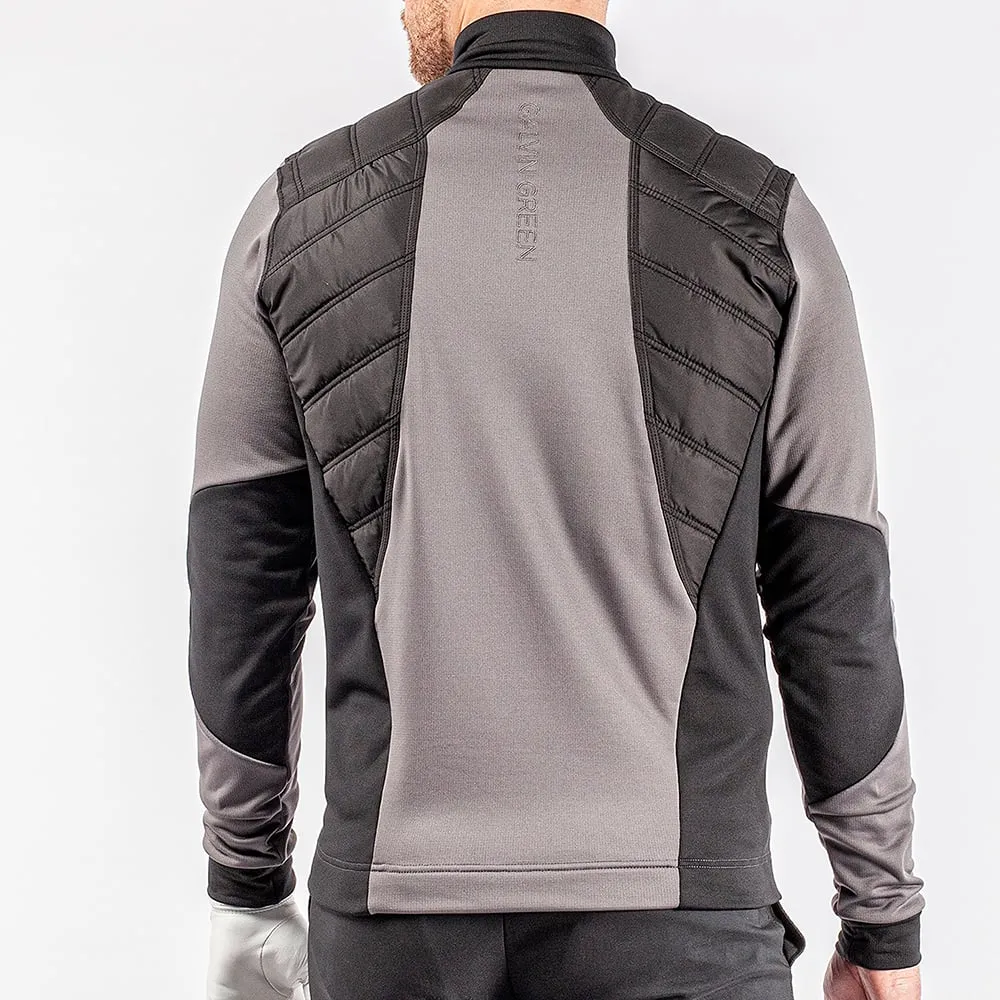 Galvin Green Durante Insula 1/4 Zip Pullover - Forged Iron/Black Flash Sale