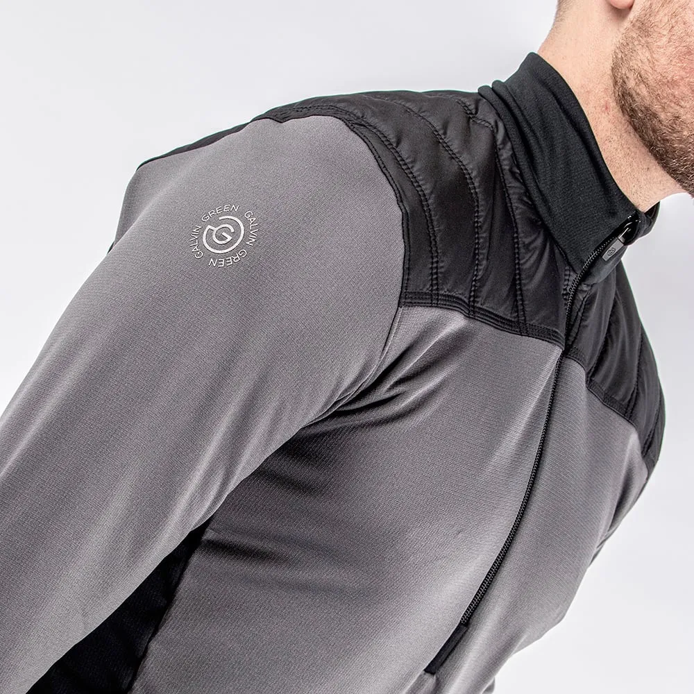 Hit Your Next Level Unleash Your Power Galvin Green Durante Insula 1/4 Zip Pullover - Forged Iron/Black