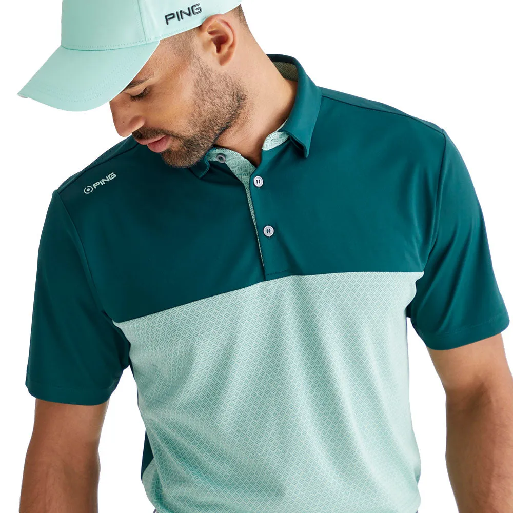 Born to Stand Out Father's Day Sale Ping Hall Polo Shirt - Forest/Misty Green
