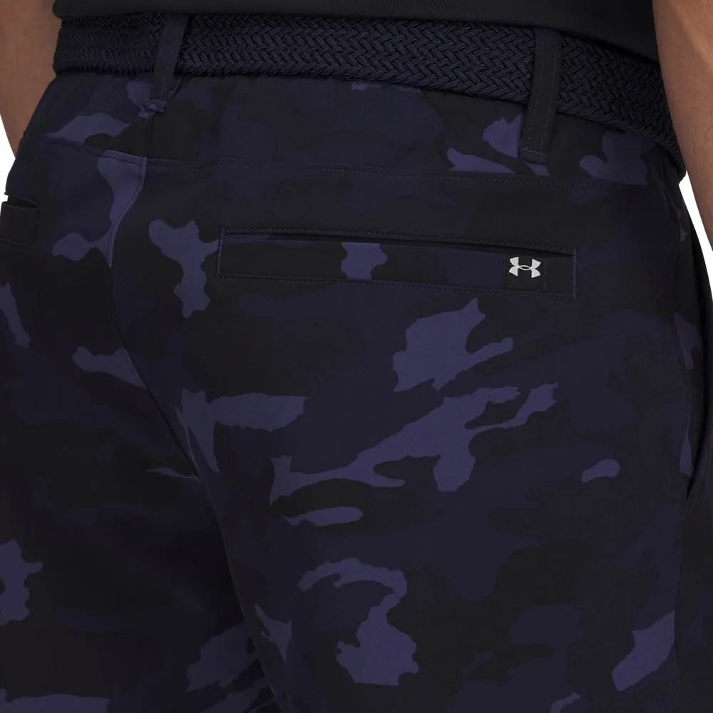 Own the Streets Under Armour Drive Printed Tapered Shorts - Midnight Navy/Halo Gray
