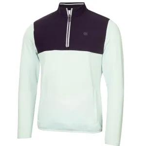 Calvin Klein Atlantic Hybrid 1/2 Zip Pullover - Light Jade Back To School Sale