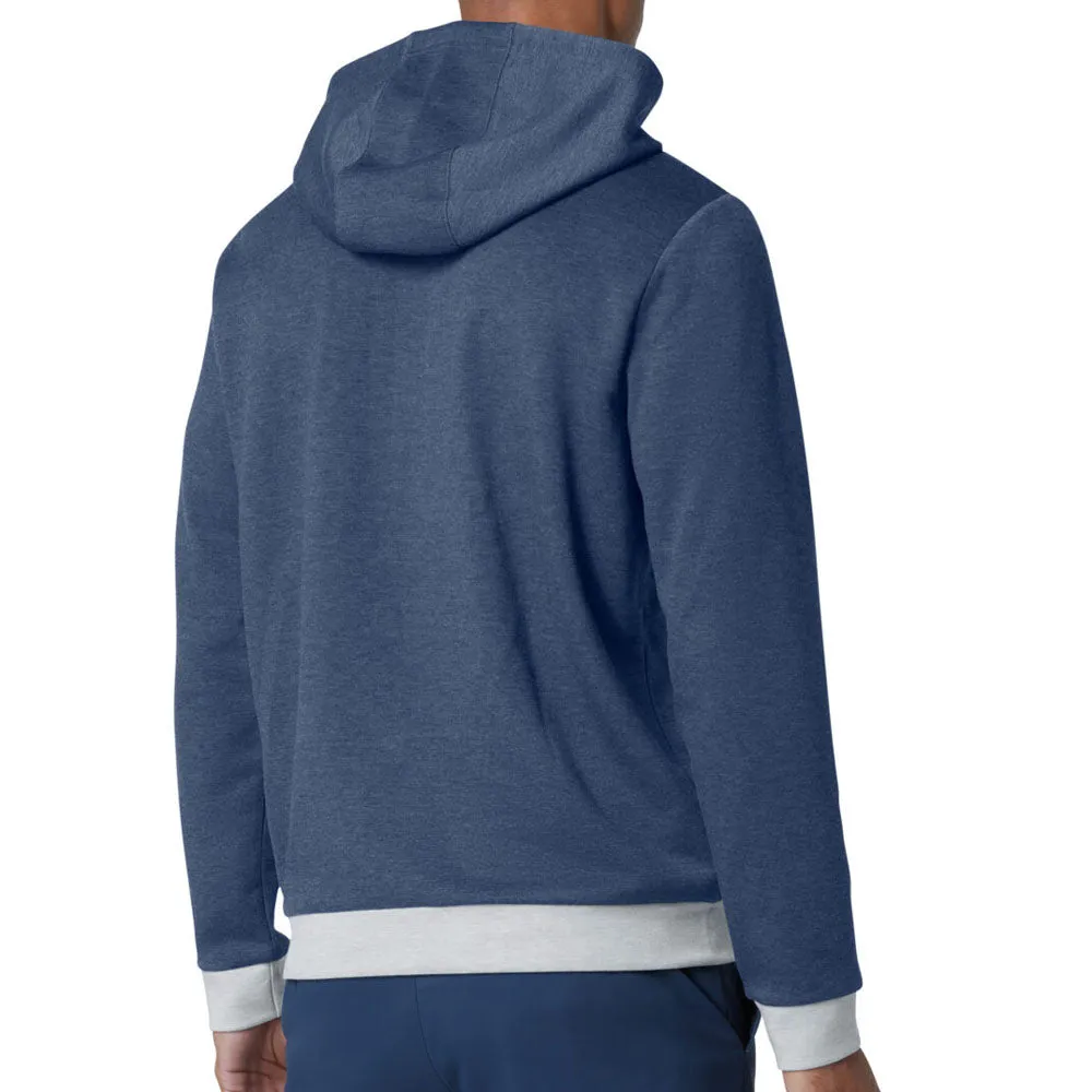 Original Penguin 1/4 Zip Colour Block Hoodie - Black Iris Bijou Heather Clearance Sale Deal Of The Century