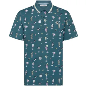 Original Penguin All Over 19Th Hole Conversational Polo Shirt - Corsair Dare to Lead Big Savings