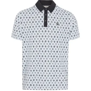 Original Penguin All-Over Atomic Cocktail Print Polo Shirt - Caviar Flash Sale