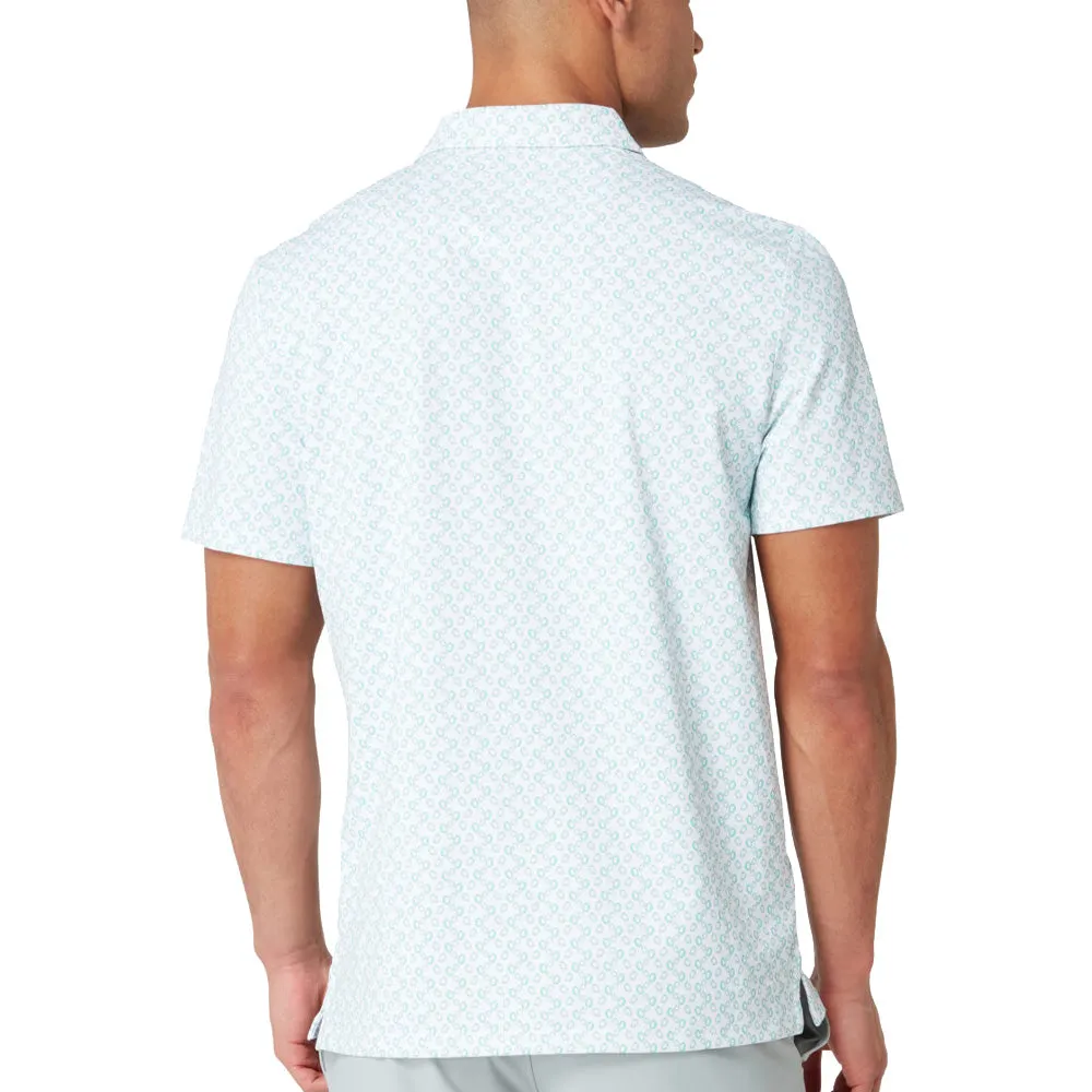 Flash Sale Stay in Motion Original Penguin All-Over Lifesaver Print Polo Shirt - Bright White