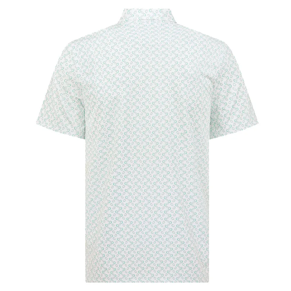 Walk with Power Original Penguin All-Over Lifesaver Print Polo Shirt - Bright White