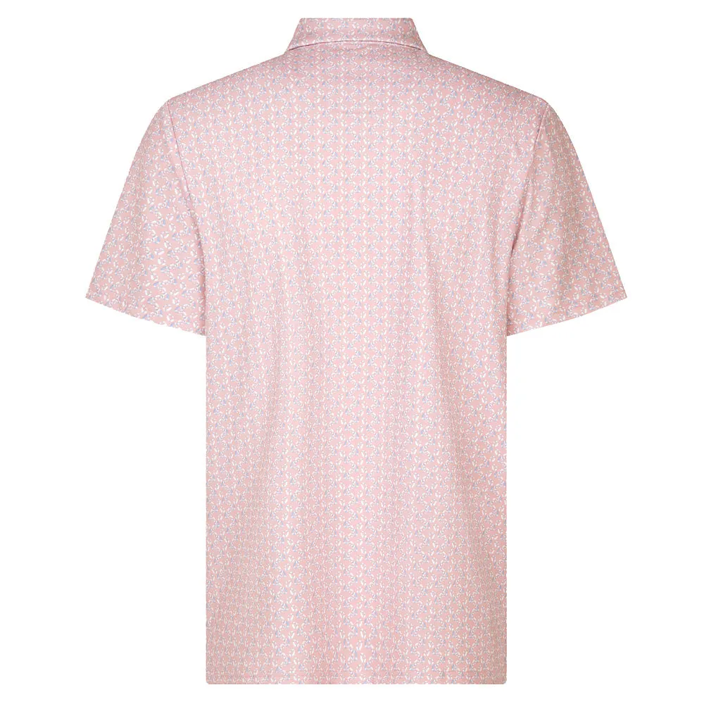 Original Penguin All-Over Lifesaver Print Polo Shirt - Charm Pink Made to Move