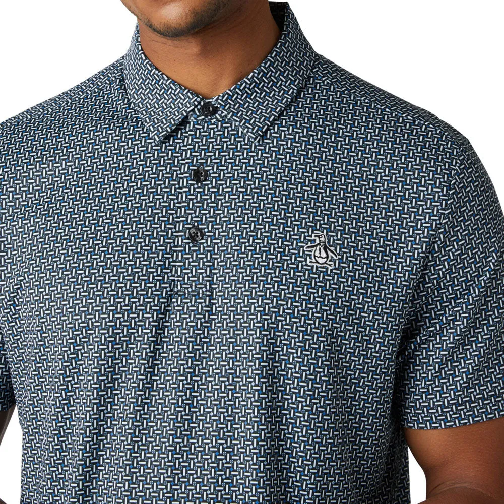 Original Penguin All Over Micro Pinball Flipper Polo Shirt - Caviar Built for the Bold Footwear for the Fearless