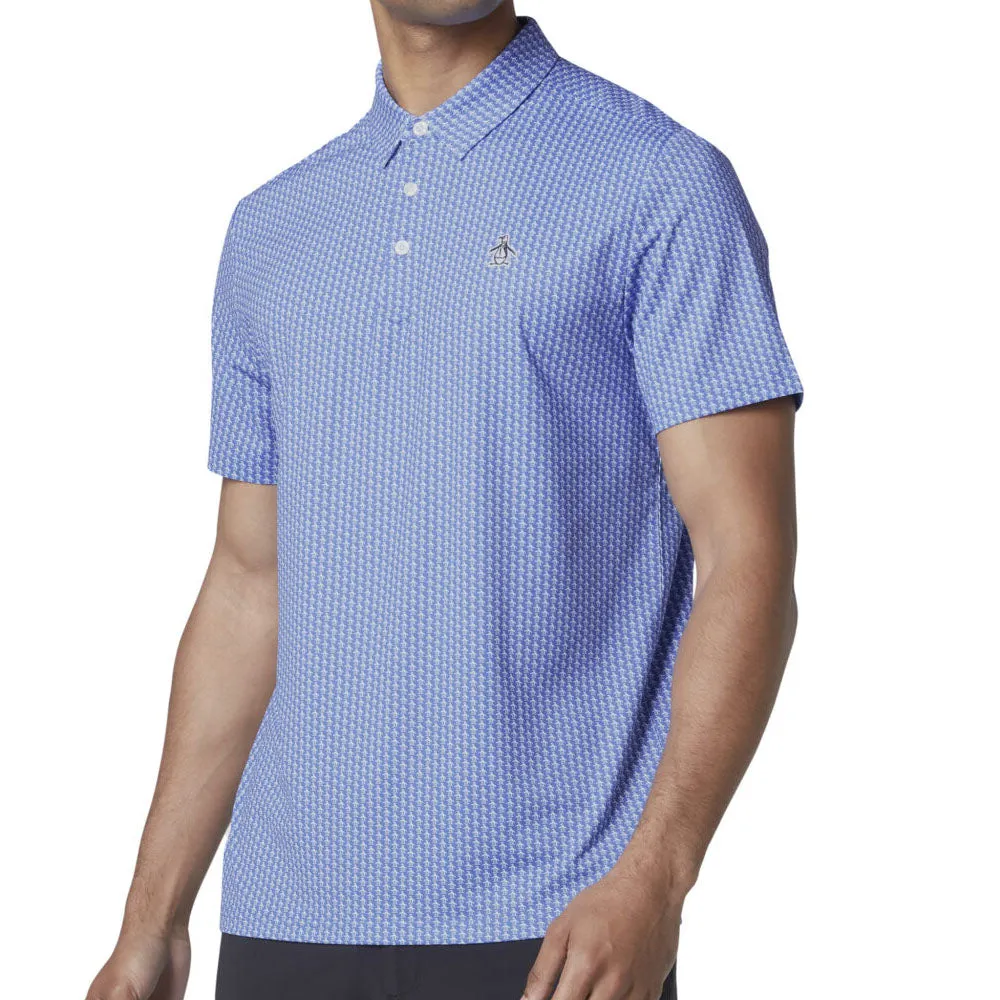 Original Penguin All Over Pete Printed Polo Shirt - Amparo Blue Memorial Day Sale Gear Up and Go