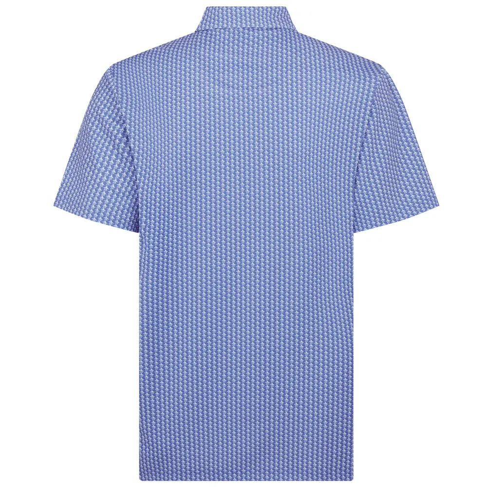 Walk Tall Original Penguin All Over Pete Printed Polo Shirt - Amparo Blue