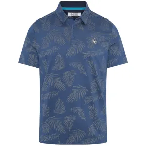 Keep Going Strong Winter Sale Original Penguin All Over Yd Botanical Jacquard Polo Shirt - True Navy