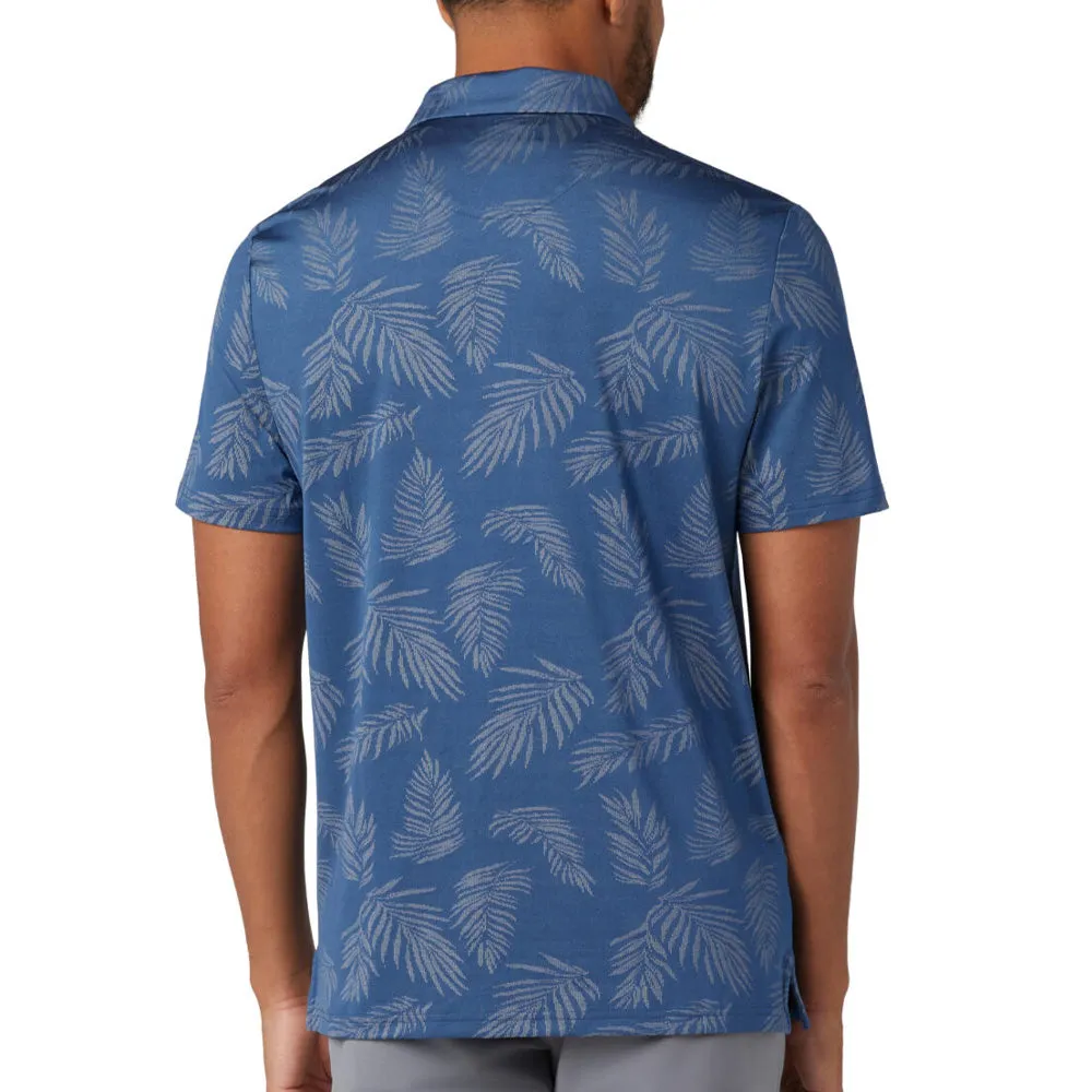 Memorial Day Sale Original Penguin All Over Yd Botanical Jacquard Polo Shirt - True Navy