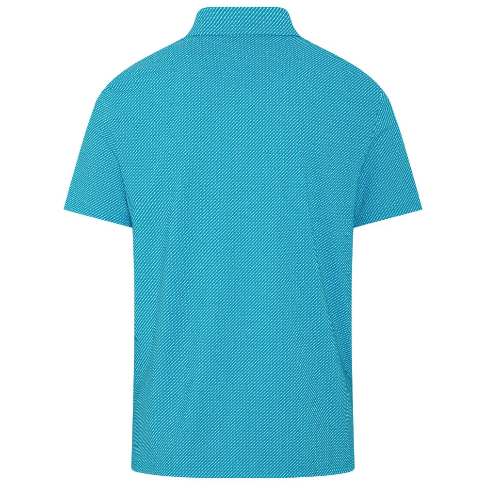 Made to Move Original Penguin Dimensional "Pete"  Tee Twill Print Polo Shirt - Caribbean Sea