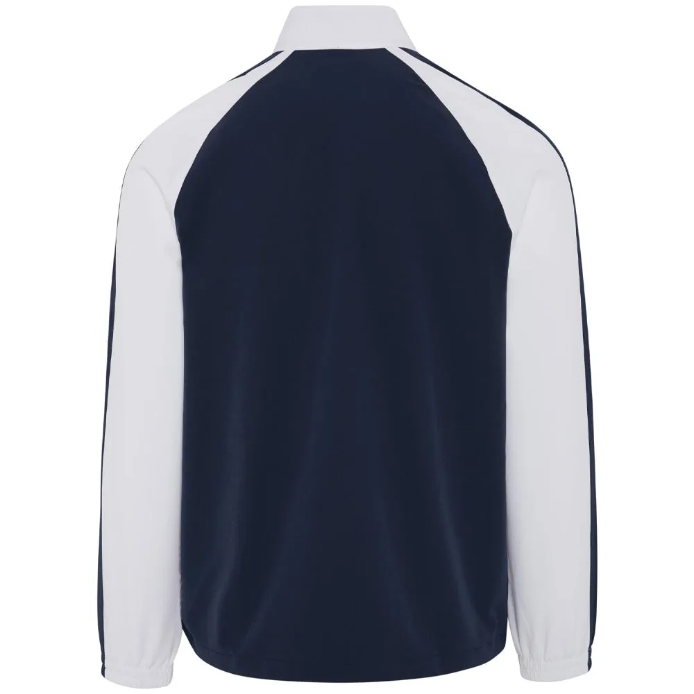 Original Penguin Harrington 1/4 Zip Wind Jacket - Black Iris Cyber Monday Sale Halloween Sale