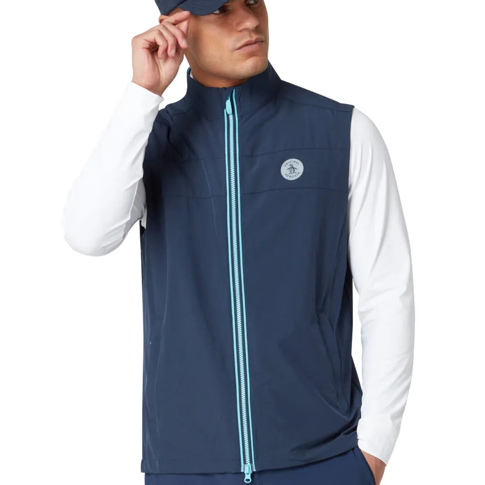 Original Penguin Heritage Packable Gilet - Black Iris Walk Tall Lead with Style