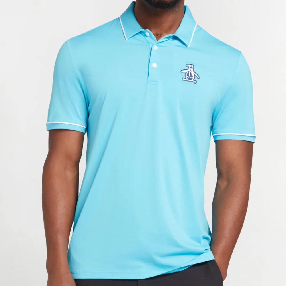 Original Penguin Heritage Piped Polo Shirt - Aquarius Move Like You Mean It