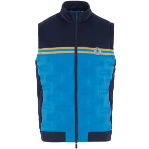 Deal Of The Century Original Penguin Insulated Mixed Media 80'S Bomber Vest - Black Iris