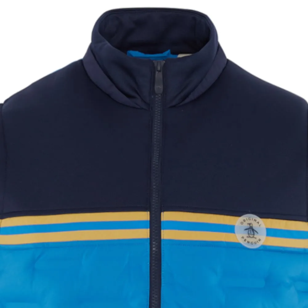 Biggest Sale of the Year Original Penguin Insulated Mixed Media 80'S Bomber Vest - Black Iris