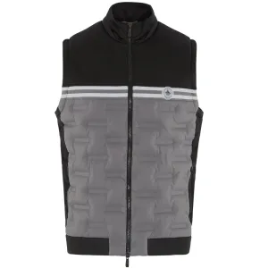 Original Penguin Insulated Mixed Media 80'S Bomber Vest - Caviar Command Attention Break Boundaries