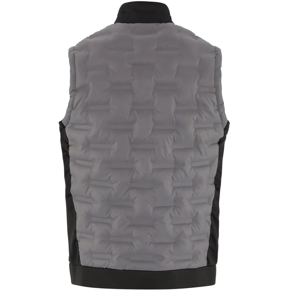 Performance Unleashed Original Penguin Insulated Mixed Media 80'S Bomber Vest - Caviar