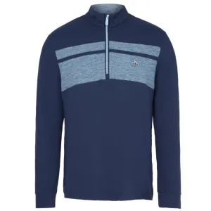 Original Penguin Lightweight 1/4 Zip Pullover - Black Iris Biggest Sale of the Year Step Into Strength