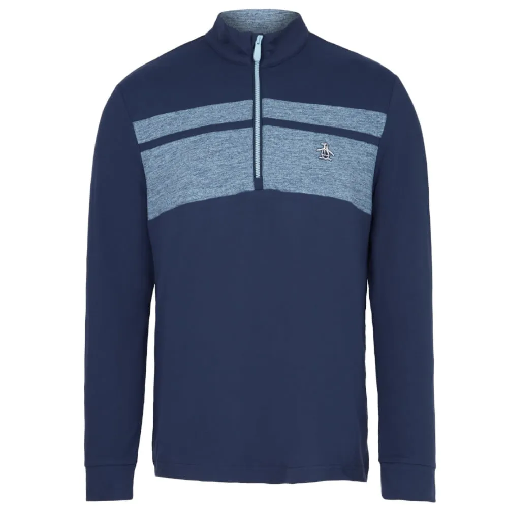 Original Penguin Lightweight 1/4 Zip Pullover - Black Iris Biggest Sale of the Year Step Into Strength