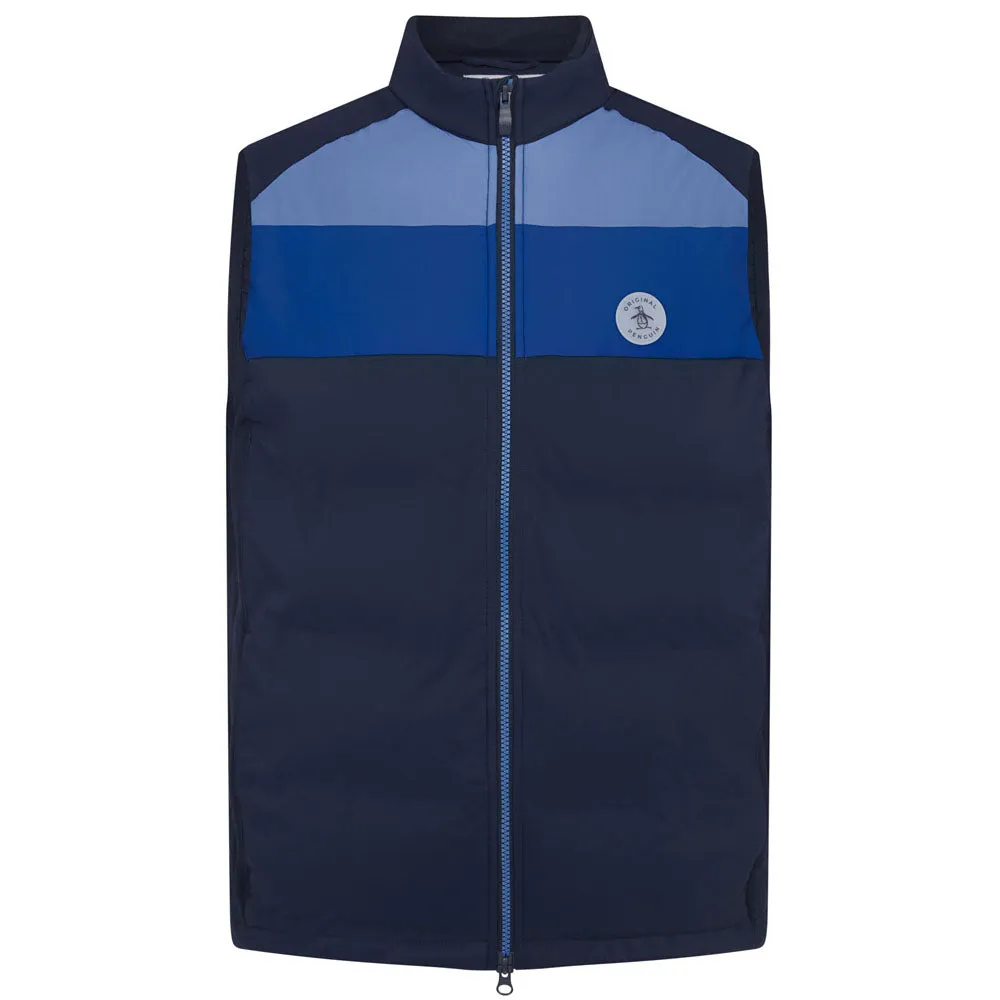 Designed to Dominate Original Penguin Lightweight Full Zip Puffer Gilet - Black Iris