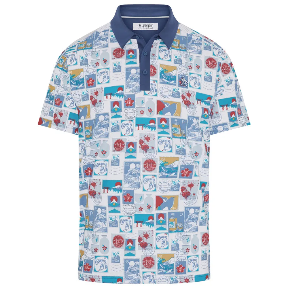 Autumn Sale Original Penguin Pete'S Stamp Roadmap Polo Shirt - Bright White