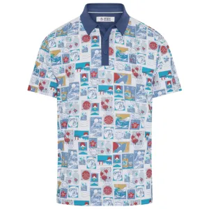 Autumn Sale Original Penguin Pete'S Stamp Roadmap Polo Shirt - Bright White
