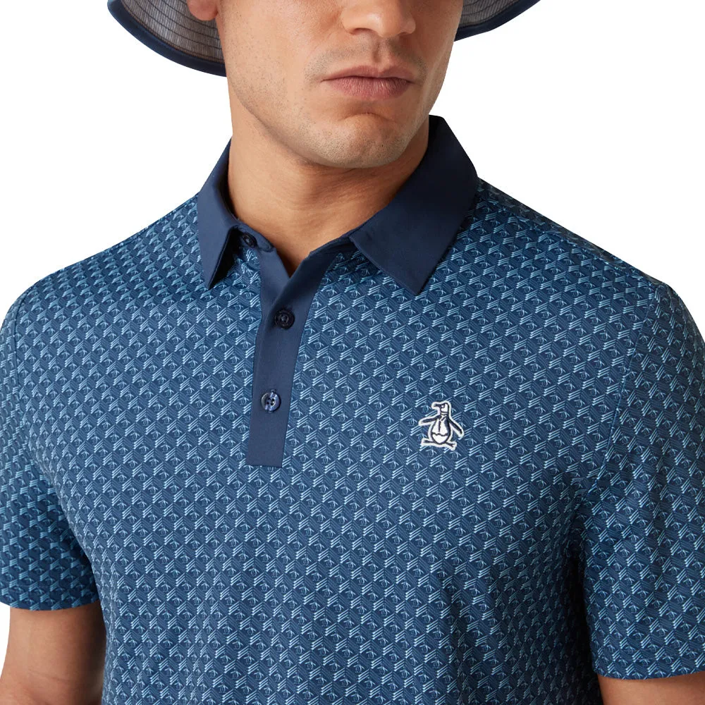 Built to Perform Original Penguin PeteS Tee Time Polo Shirt - Black Iris