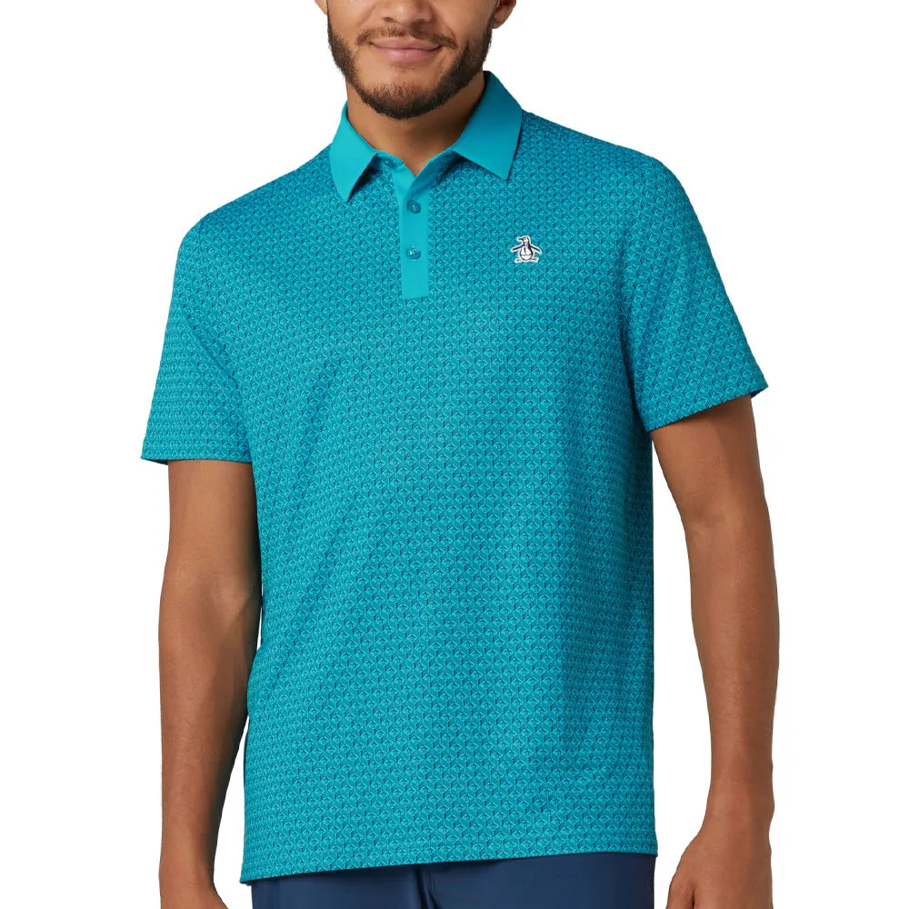 Confidence Starts Here Original Penguin Pete'S Tee Time Polo Shirt - Caribbean Sea