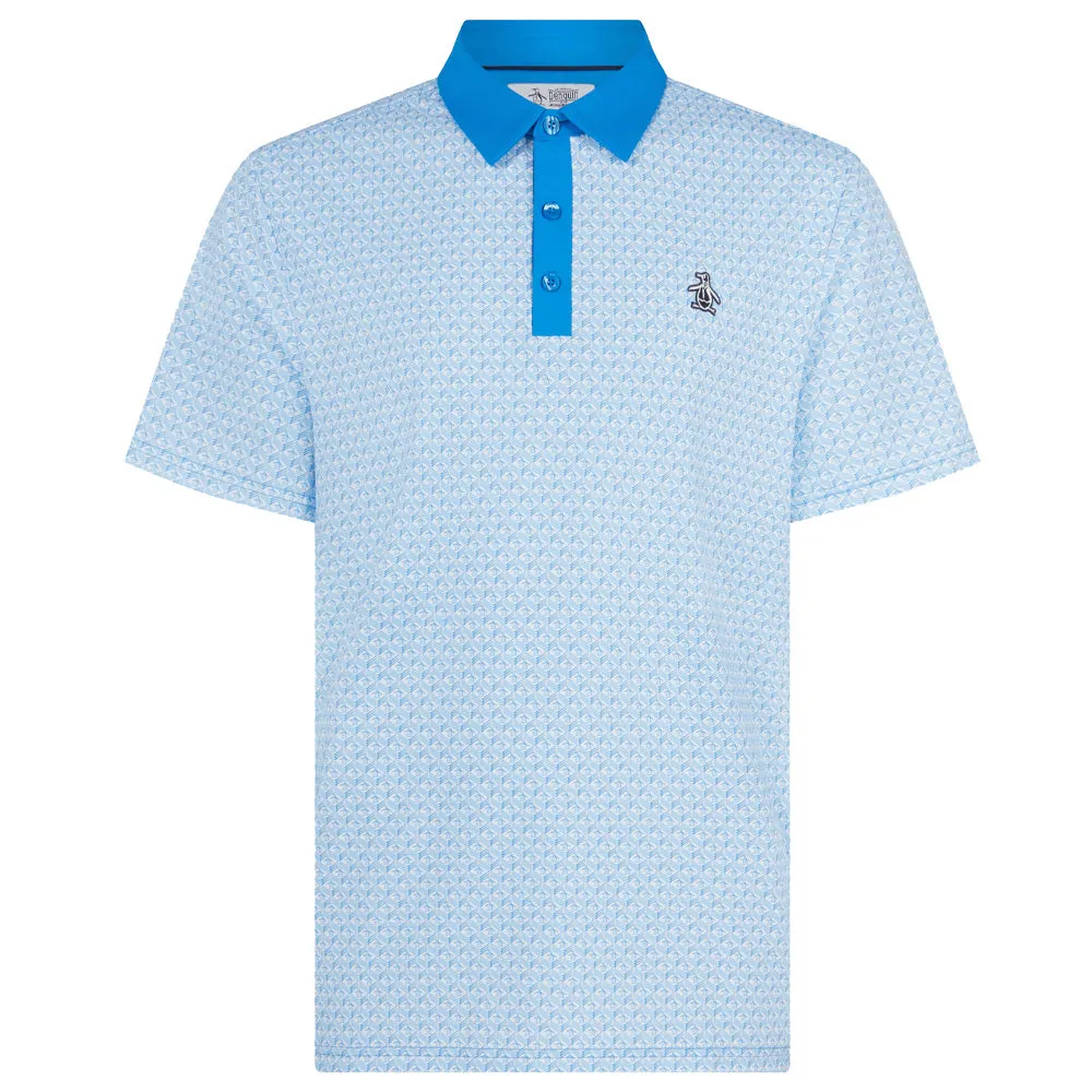 Original Penguin PeteS Tee Time Polo Shirt - French Blue Black Friday Deal