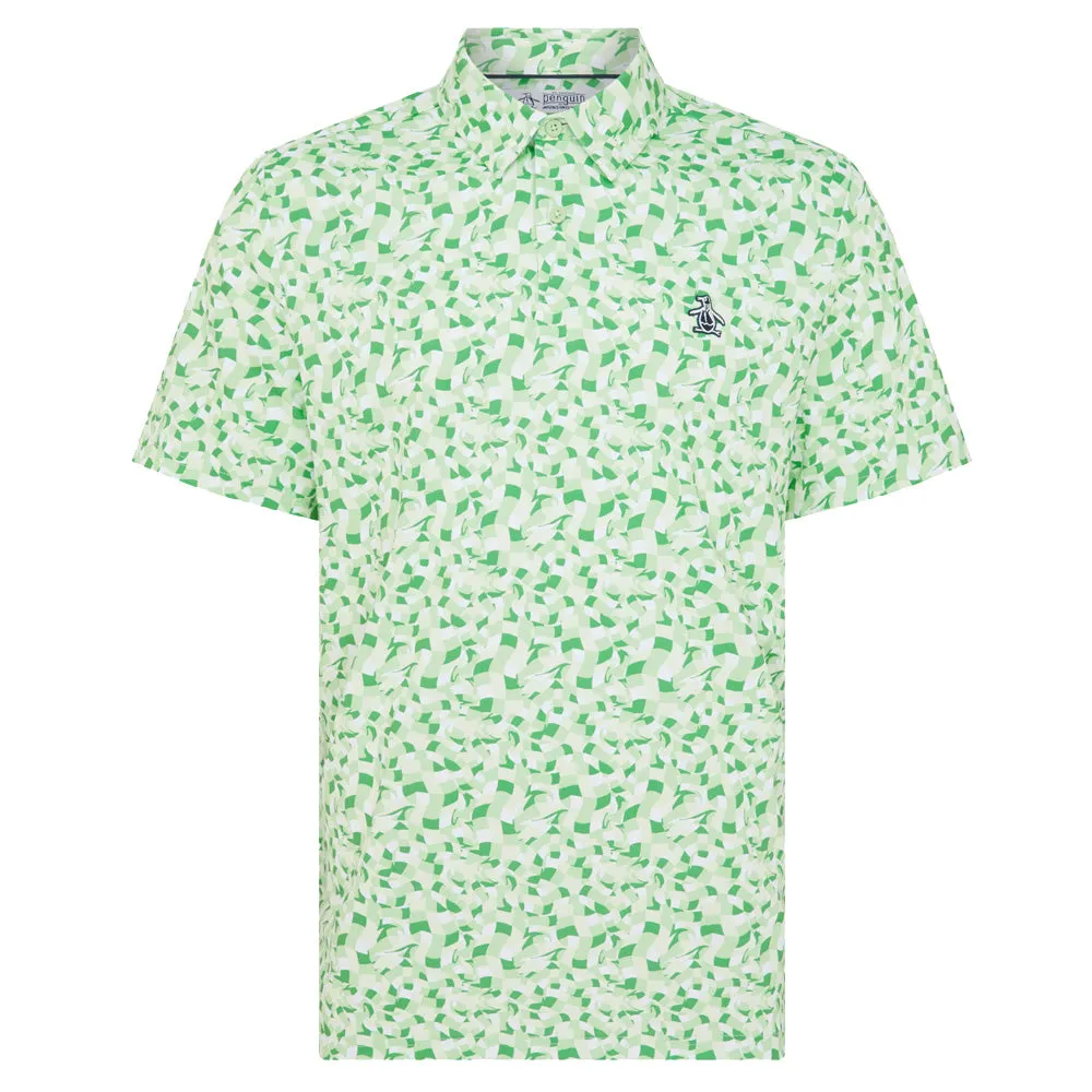 Black Friday Sale Original Penguin Underwater Mosaic Geo Polo Shirt - Sprucestone