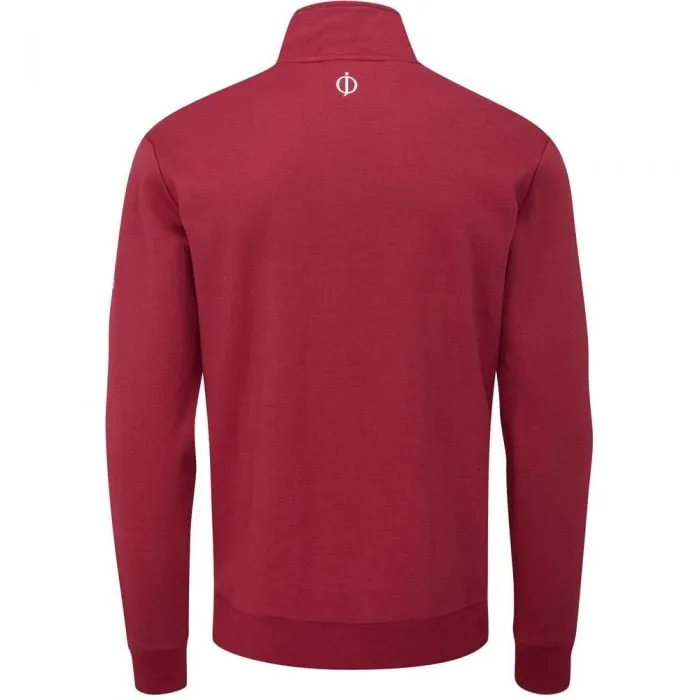 Walk Tall Oscar Jacobson Hawkes 1/4 Zip Pullover - Dark Red