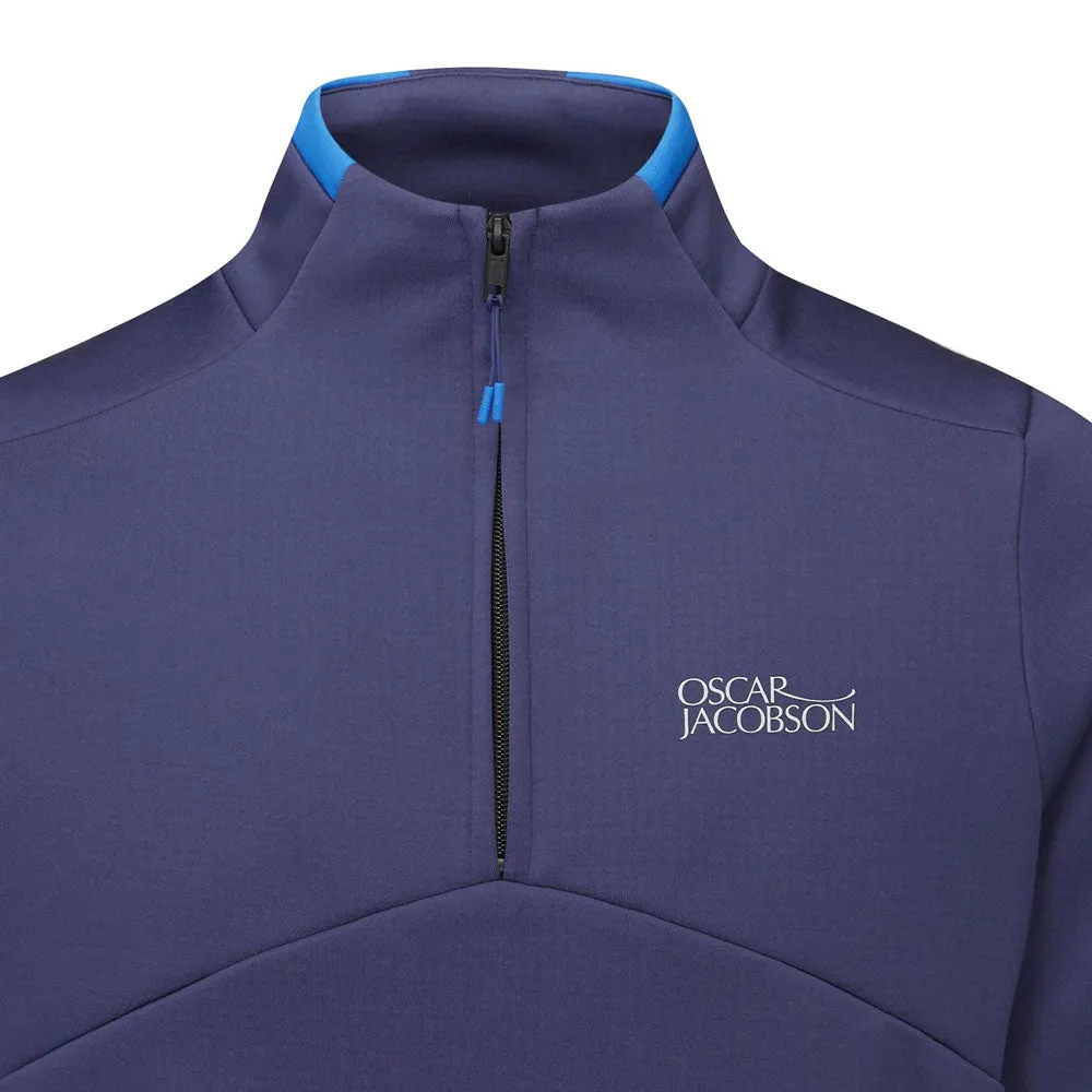 Designed to Dominate Oscar Jacobson Talbot Tour Mid Layer 1/2 Zip Pullover - Navy