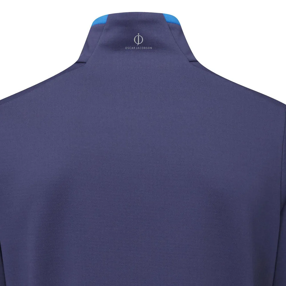 Easter Sale Labor Day Sale Oscar Jacobson Talbot Tour Mid Layer 1/2 Zip Pullover - Navy