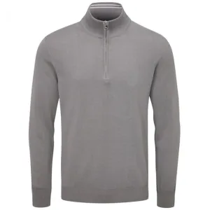 Style Meets Power Oscar Jacobson Waldorf 1/2 Zip Pullover - Charcoal