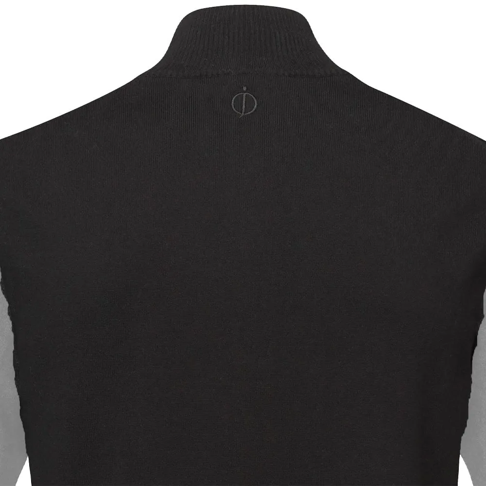 Easter Sale Chase What Moves You Oscar Jacobson Waldorf Pin 1/2 Zip Pullover - Black/Light Grey