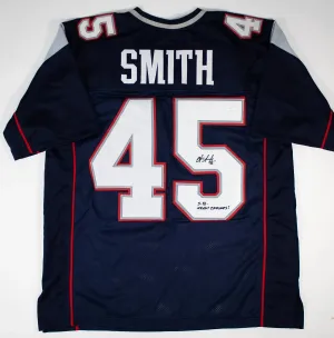 Otis Smith Signed New England Patriots Jersey (JSA COA) Super Bowl XXXVI Champ
