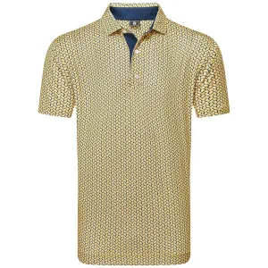 Affordable President's Day Sale Footjoy Citrus Print Lisle Polo Shirt - Taxi/Navy