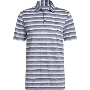 Built to Perform Spring Sale Adidas 2 Colour Stripe Polo Shirt - Collegiate Navy/White