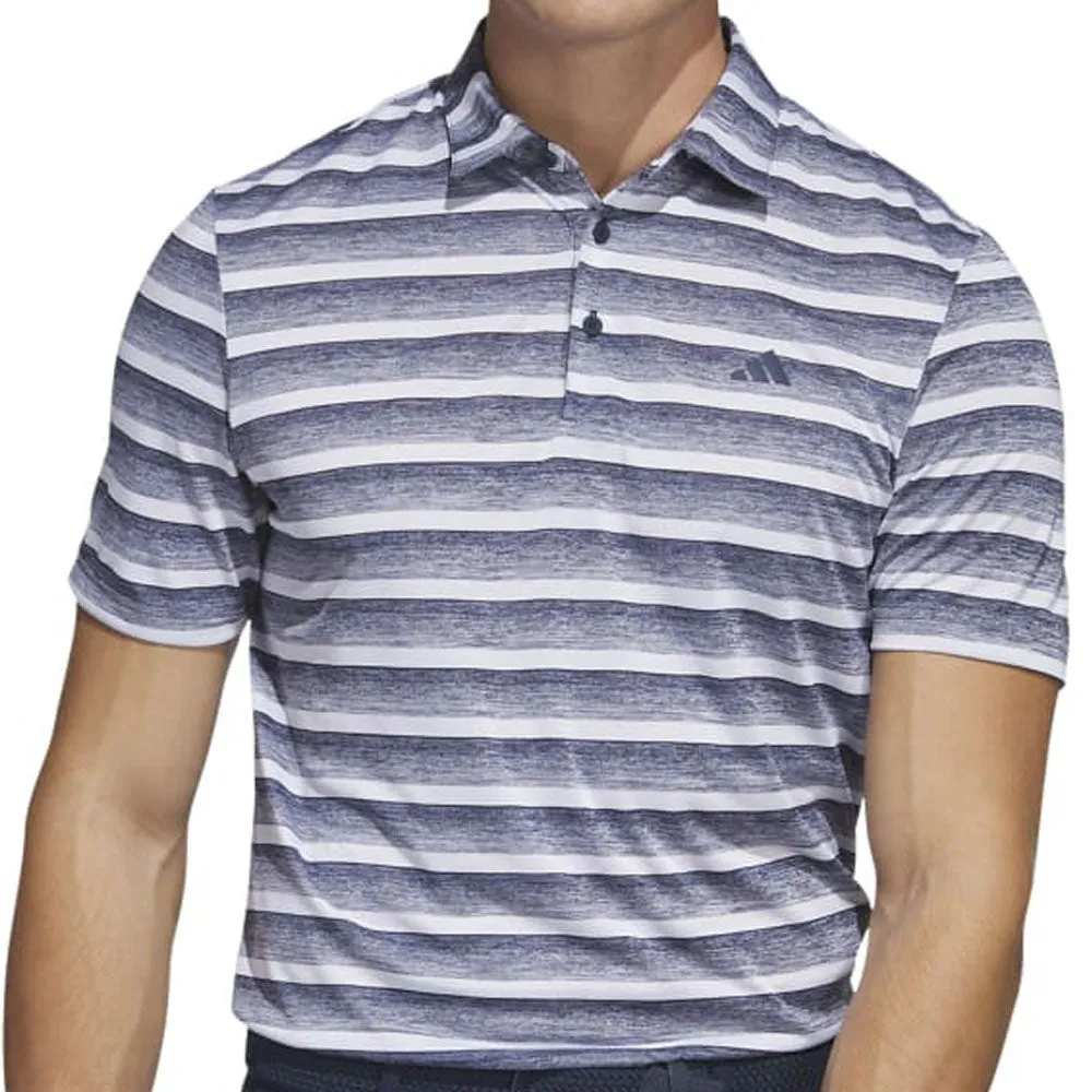 Adidas 2 Colour Stripe Polo Shirt - Collegiate Navy/White Black Friday Deal Style Meets Power
