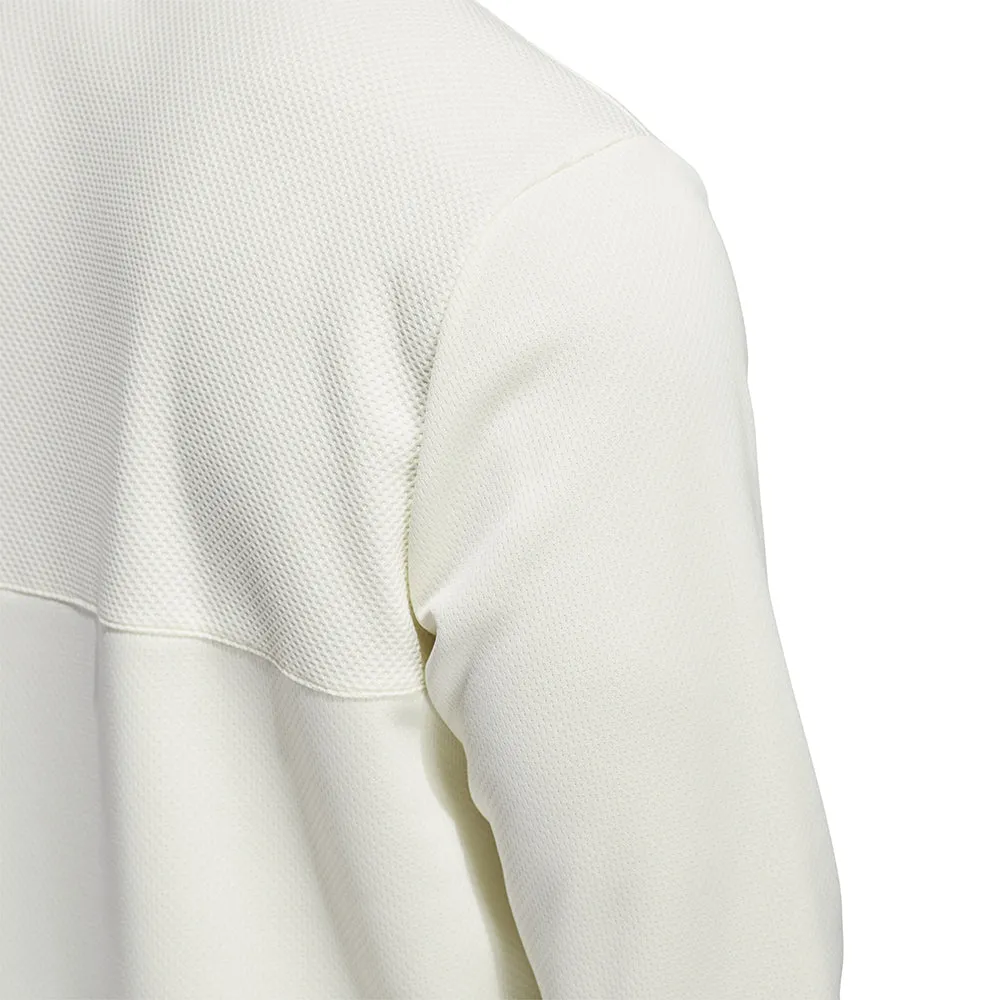 Adidas Textured 1/4 Zip Pullover - Ivory New Year's Eve Sale Own the Streets
