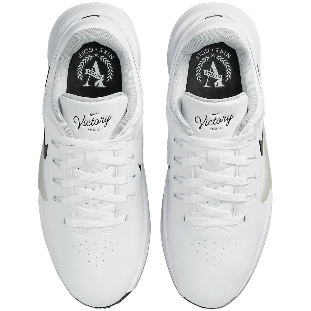 Walk with Purpose Nike Victory Pro 4 Spiked Waterproof Shoes - White/Black-Photon Dust