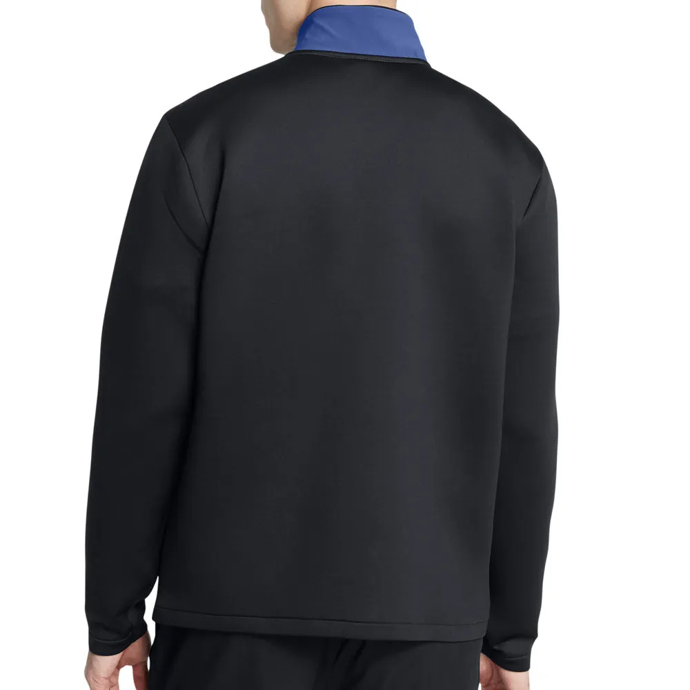 Own Every Step Chase What Moves You Under Armour Drive Pro Storm Hybrid 1/2 Zip Sweater - Tech Blue/Black
