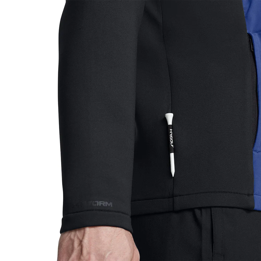 Under Armour Drive Pro Storm Hybrid 1/2 Zip Sweater - Tech Blue/Black Own the Vibe